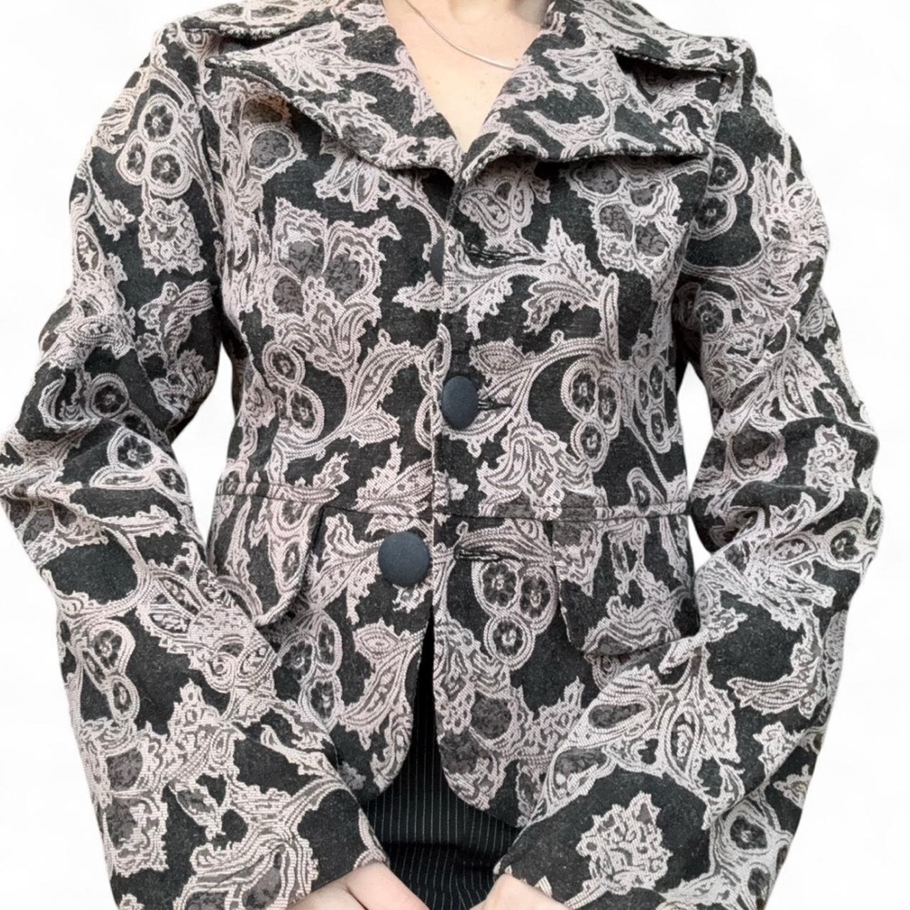 Coco & Tashi Baroque Brocade Peplum Blazer Jacket – Size L